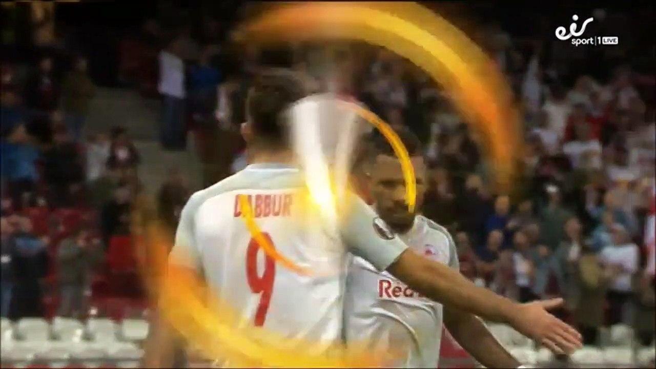 1-0 Munas Dabbur Goal UEFA  Europa League  Group I - 28.09.2017 RB Salzburg 1-0 Olympique Marseille