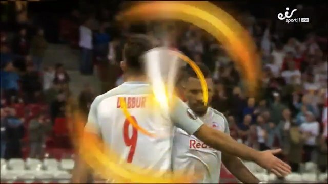 1-0 Munas Dabbur Goal UEFA Europa League Group I - 28.09.2017 RB Salzburg 1-0 Olympique Marseille