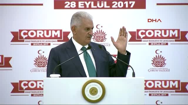 Çorum Başbakan Yıldırım Kanaat Önderleri ve Stk'lar Buluşması Programında Konuştu -4