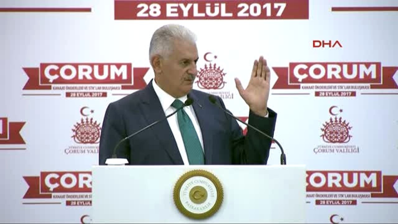 Çorum Başbakan Yıldırım Kanaat Önderleri ve Stk'lar Buluşması Programında Konuştu -4