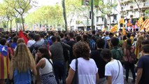 Estudiantes catalanes, en defensa del referendo independentista