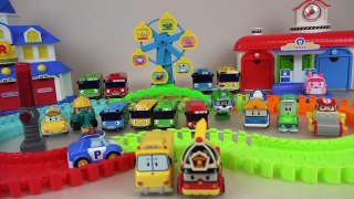 Robocar Poli Rail play & Pororo car toys 로보카폴리 레일놀이