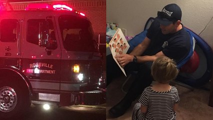 Firefighters Stay Behind To Babysit Following Emergency Call