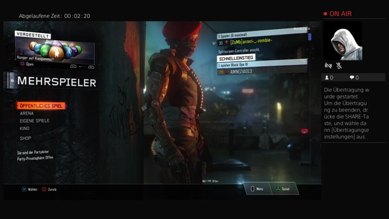 PS4-Live-Übertragung von arzeri-_-zombie-