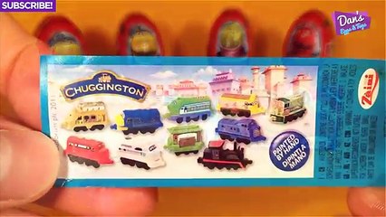 6 Chuggington Surprise Eggs with Toy Trains! For kids and Children