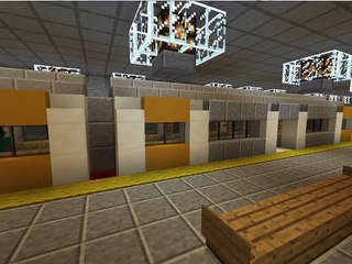 [Vanilla Minecraft] Moving SUBWAY/METRO TRAIN!
