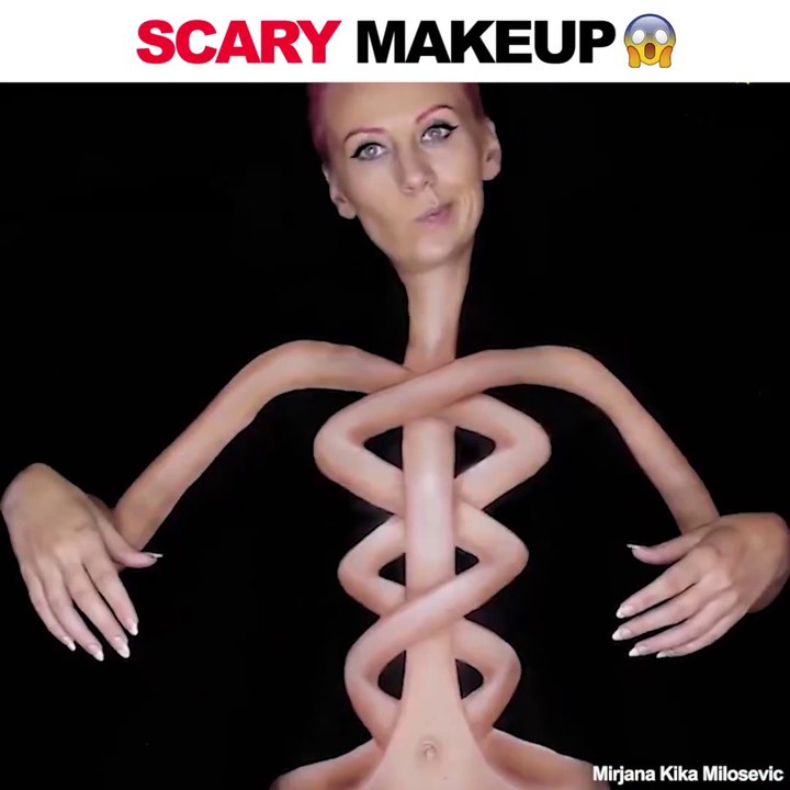 Elle réalise des maquillages flippants et incroyable