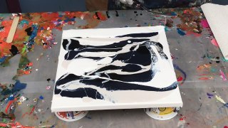 Acrylic Pour Painting: Easy Swipe Technique In Classic Black & White
