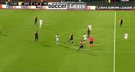 Roger Assale  Goal HD - Skenderbeu 1-1 Young Boys 28/09/2017 HD