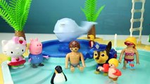 Playmobil Childrens Pool Slide Whale Fountain Playset with Sea Animals - Fun Toys For Kids