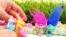Disney Princesses Belle & Elsa Wrong Heads & Clothes! Trolls Movie Poppy & Branch Help! Learn Colors