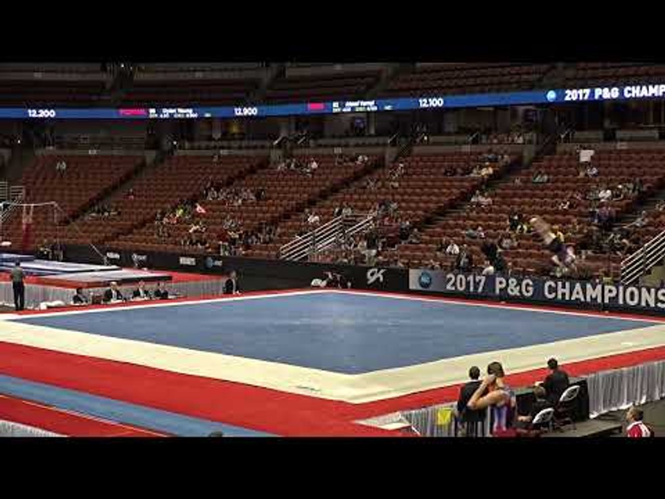 Riley Loos - Floor Exercise - 2017 P&G Championships Junior Men Day 1