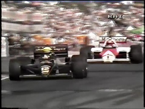 Gran Premio d'Australia 1985: Sorpasso di Lauda ad A. Senna