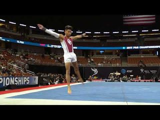 Yul Moldauer - Floor Exercise - 2017 P&G Championships - Senior Men - Day 1