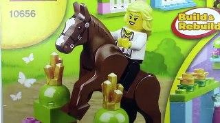 Et briques soins Château sapins fille cheval sauts plus mon rose Princesse cavalier testing Lego playset