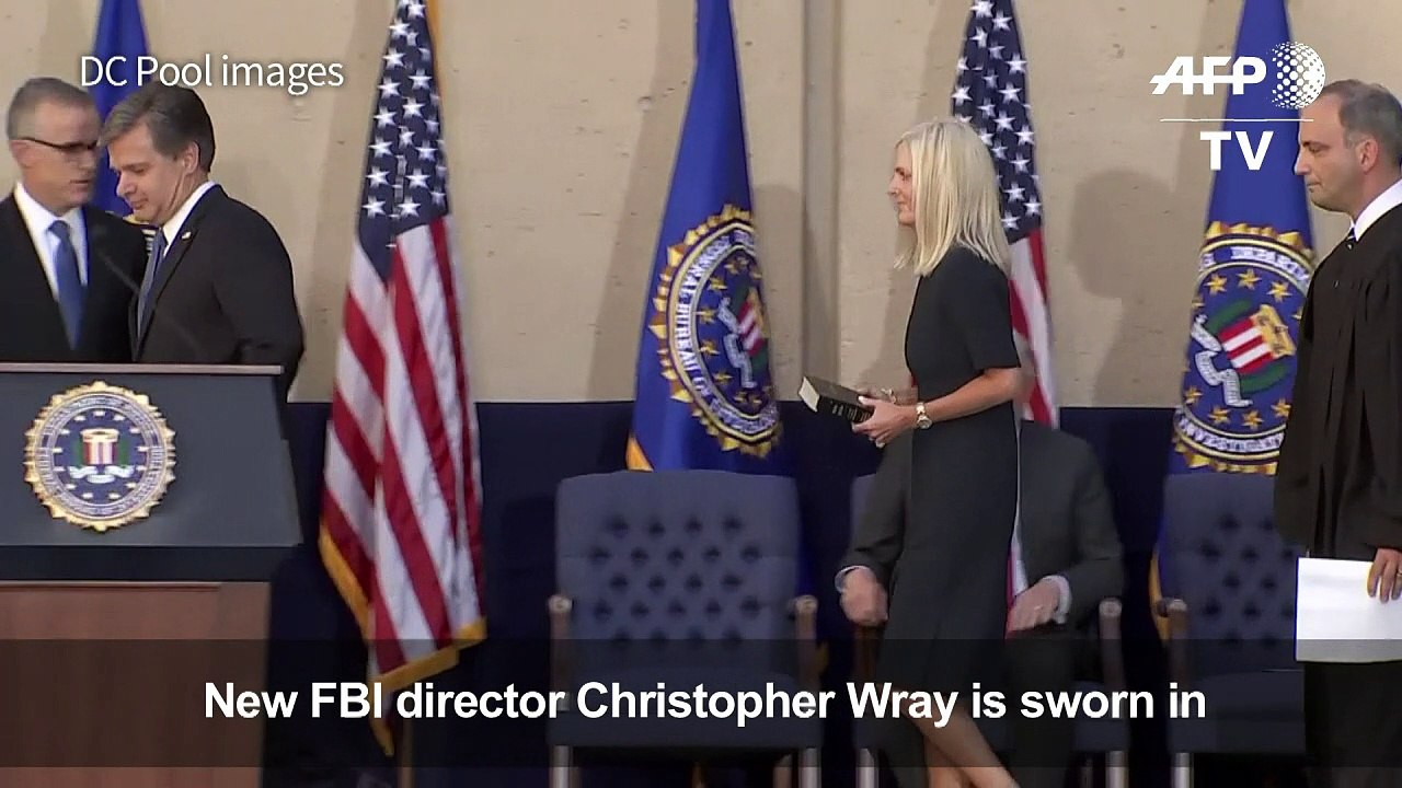 Christopher Wray sworn in as FBI director