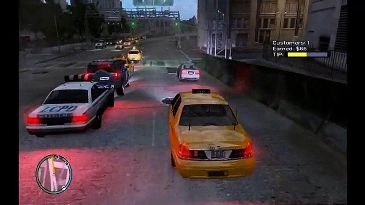 GTA IV - Taxi mission #1 [HD]