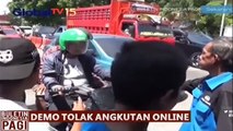 Demo Tolak Angkutan Online di Makassar Sulawesi Selatan