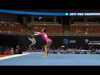 Leanne Wong - Floor Exercise - 2017 P&G Championships - Junior Women - Day 1