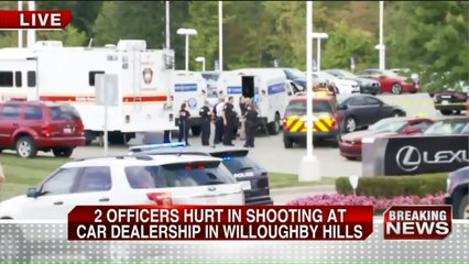 Download Video: 2 Police Officers Injured in Shooting at Ohio Car Dealership