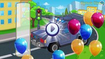 Cars and Trucks - Street Vehicles videos for kids - Puzzle Cars for Kids : Police Car