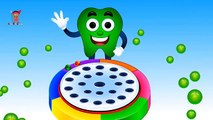 Learn Colors with Talking Teeth Telling Colors - Happy Dent Family with Dancing Color Balls for Kid