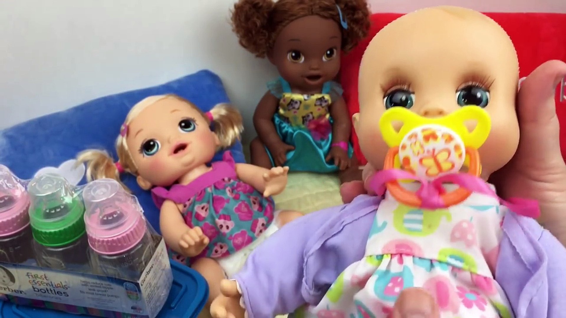 Baby Alive doll Night Routine Feeding and Changing baby doll 