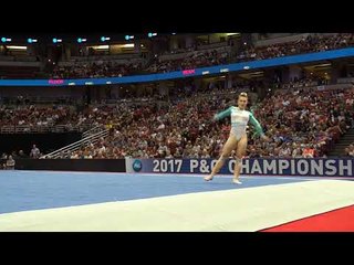 Emily Gaskins - Floor Exercise - 2017 P&G Championships - Senior Women - Day 2