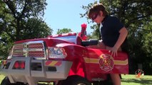 Little Heroes 35 - The Kid Cops, The Fire Engine, The Fire and Ice Nerf War and Capturing the Spark