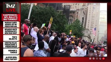 Hundreds Rally In Support Of Colin Kaepernick _ TMZ Live-AZwHu4JI5Ck
