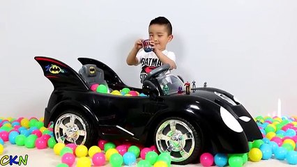 Batmobile Surprise Toys Fun With Superhero Eggs And Blind Bags Opening Ckn Toys