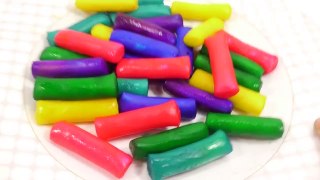 Cheese Stick Flour Dyeing DIY Play Doh Learn Colors Slime Ice Cream Surprise Eggs Toys-3qaW0q-iSwM