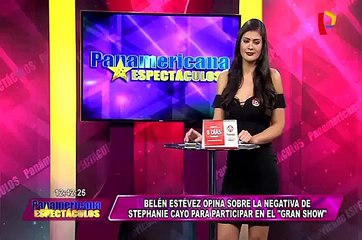 Stephanie Cayo rechaza participar en el programa