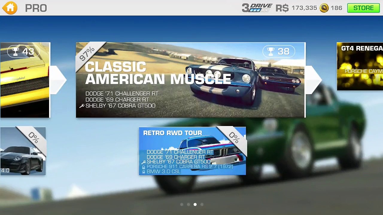 Real Racing 3 - 100% of Classic American Muscle Complete (Pro)