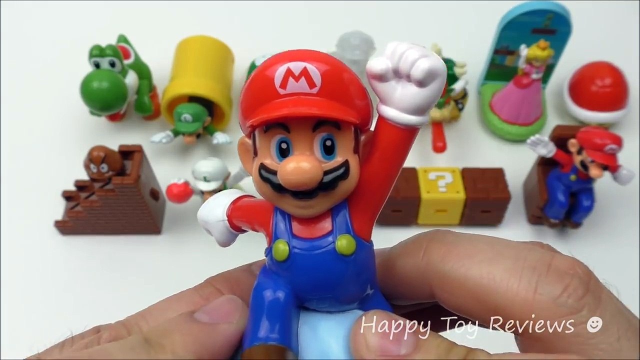 2017 McDONALDS SUPER MARIO HAPPY MEAL TOYS FULL WORLD SET 13 KIDS USA EUROPE UK COLLECTION UNBOXING