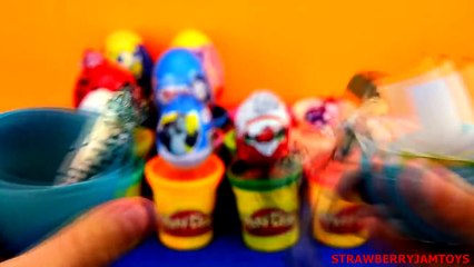 Barbie Kinder Surprise Peppa Pig Spider-man Angry Birds Surprise Eggs StrawberryJamToys