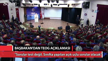 Başbakan, TEOG’un yerine gelecek sistemi anlattı