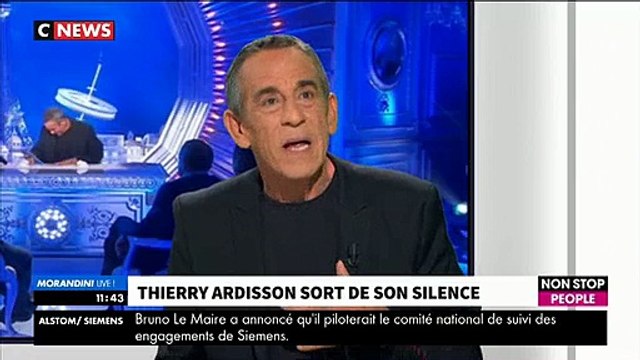 Morandini Live - Thierry Ardisson: Je vais pas m'arrêter d'être Thierry Ardisson sous prétexte que l'époque est devenue