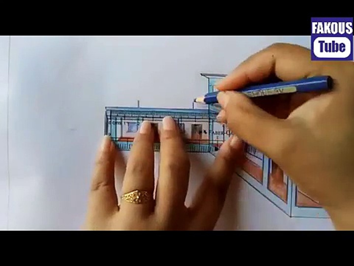 كيف ترسم مدرسة How to draw School - video Dailymotion