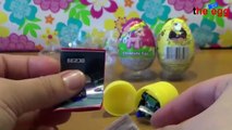 4 various Kinder Surprise Eggs, Minnie Mouse, Kinder surprise, Filly and SpongeBob