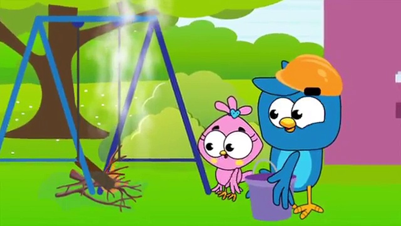 Birds Family Drink Toilet Eps Cartoon Animation Nursery Rhymes by Arnold Thurlow