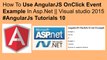 How to use angularjs onclick event example in asp.net || visual studio 2015 #angularjs tutorials 11