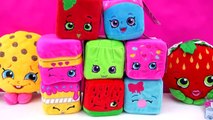 8 Shopkins SCENTED Cuddle Cubes Season 1 Plushies Plush Blocks Toy Review Video Cookieswirlc