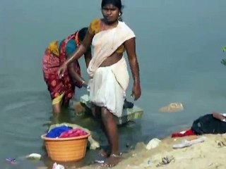 India, women wash clothes
