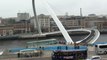 Tilting Millenium Bridge in Action Video Newcastle/Gateshead Quayside.
