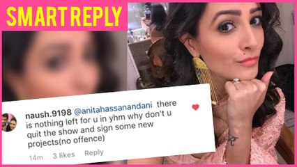 Anita Hassanandani's SMART Reply To Her Fan On Instagram  Yeh Hai Mohabbatein