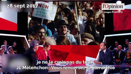 Ça a chauffé (un tout petit peu) entre Edouard Philippe et Jean-Luc Mélenchon