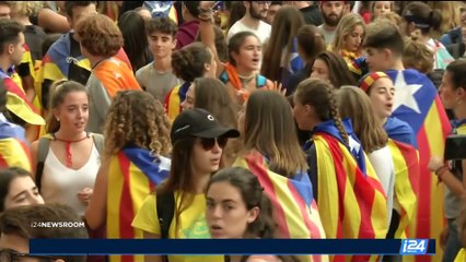 Référendum en Catalogne : les étudiants ont manifesté à Barcelone