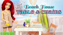 DIY - How to Make: Doll Beach House Table & Chairs Set - Handmade - Doll - Crafts