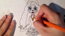 Speed Drawing of Skelita Calaveras from Monster High (HD)